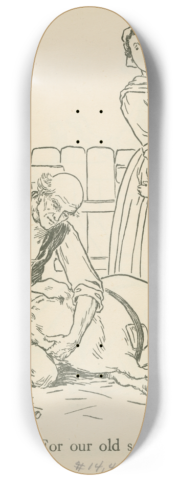 Leonard Leslie Brooke - For our old sow. 8.25 inch art skate deck