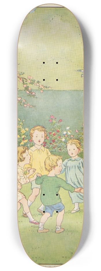 Leonard Leslie Brooke - Ring o roses. 8.25 inch art skate deck