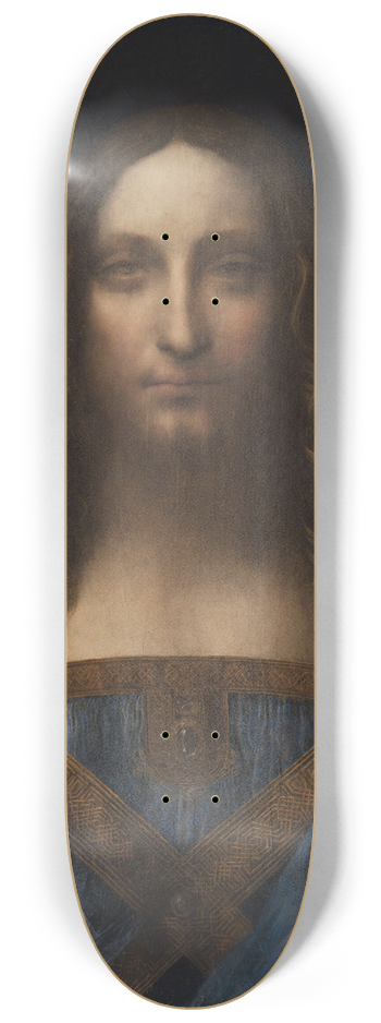 Leonardo da Vinci - Salvator Mundi 8.25 inch art skate deck