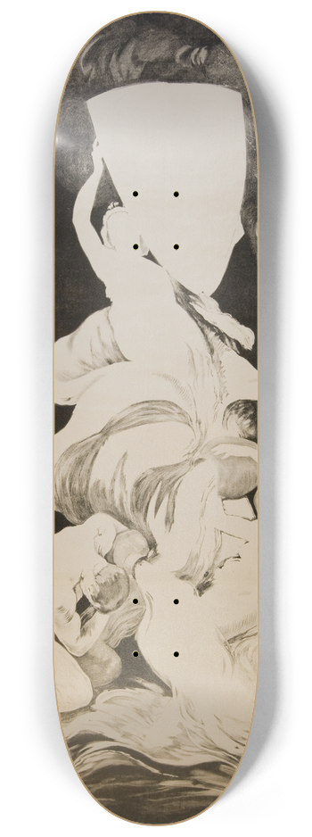 Leonetto Cappiello - Exposition internationale Lyon 8.25 inch art skate deck