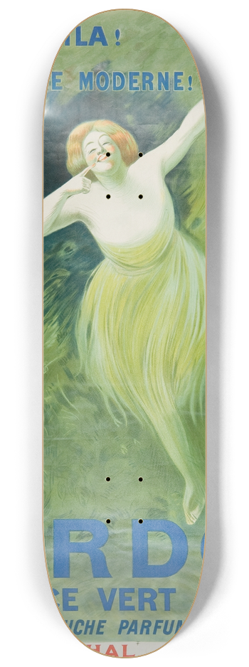 Leonetto Cappiello - Verdol, dentrifice vert oxygn 8.25 inch art skate deck