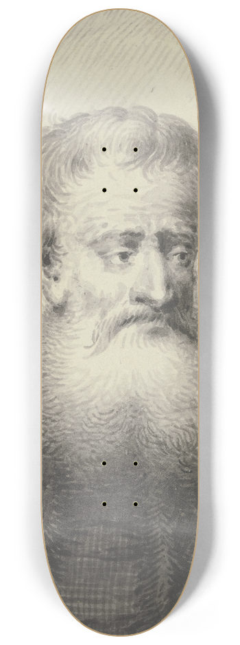 Johann Andreas Benjamin Nothnagel - Brustbild eines weibrtigen Mannes, leicht nach rechts gewandt 8.25 inch art skate deck