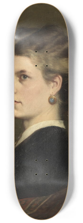 Leopold Carl Mller - Bertha Mller, die Schwester des Knstlers 8.25 inch art skate deck