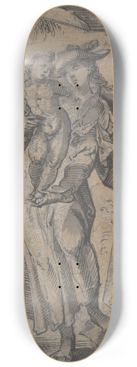 Johann Andreas Rauch - Allegory of Sculpture 8.25 inch art skate deck