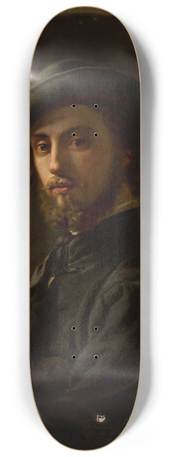 Leopold Horowitz - Self-portrait as a young man 8.25 inch art skate deck