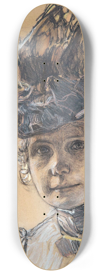 Leo Putz - Portrt Gertraud Luberich 8.25 inch art skate deck