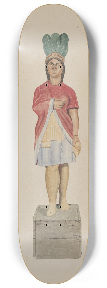 LeRoy Griffith - Cigar Store Indian 8.25 inch art skate deck