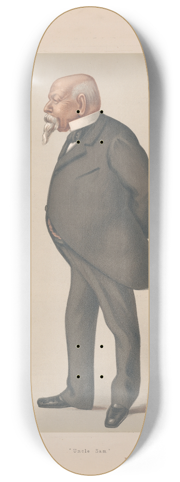 Leslie Matthew Ward - Americans. Uncle Sam. Mr. Samuel Ward. 10 January 1880 8.25 inch art skate deck