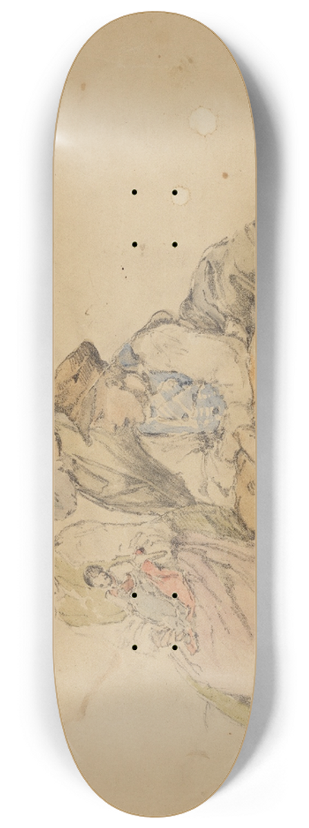 Johann Baptist Kirner - Drei Schwarzwlder Bauernkinder 8.25 inch art skate deck