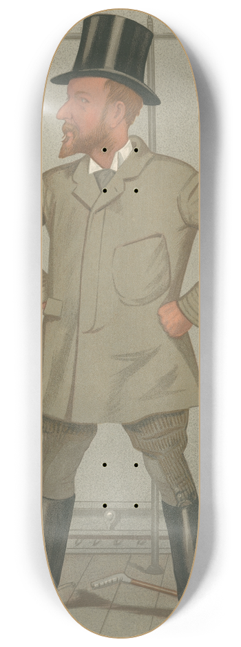Leslie Matthew Ward - Theatre; Author-Manager, Mr. Henry Arthur Jones, April 2, 1892 8.25 inch art skate deck