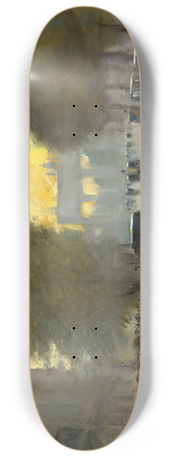 Lesser Ury - Unter den Linden mit Blick auf das Brandenburger Tor 8.25 inch art skate deck
