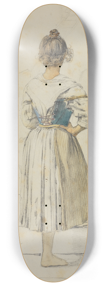 Johann Baptist Kirner - Italienerin, Rckenansicht 8.25 inch art skate deck