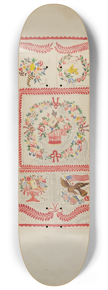 Lillian Causey - Quilt 8.25 inch art skate deck