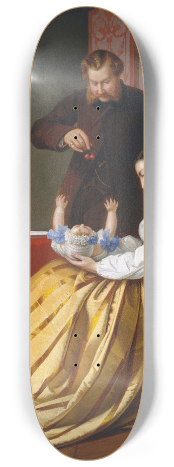 Lilly Martin Spencer - Conversation Piece 8.25 inch art skate deck