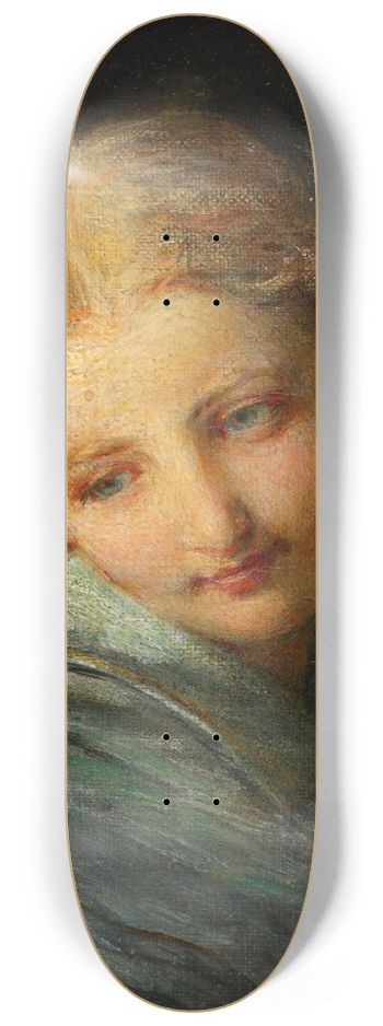 Johann Baptist Reiter - Bildnis einer blonden jungen Frau 8.25 inch art skate deck