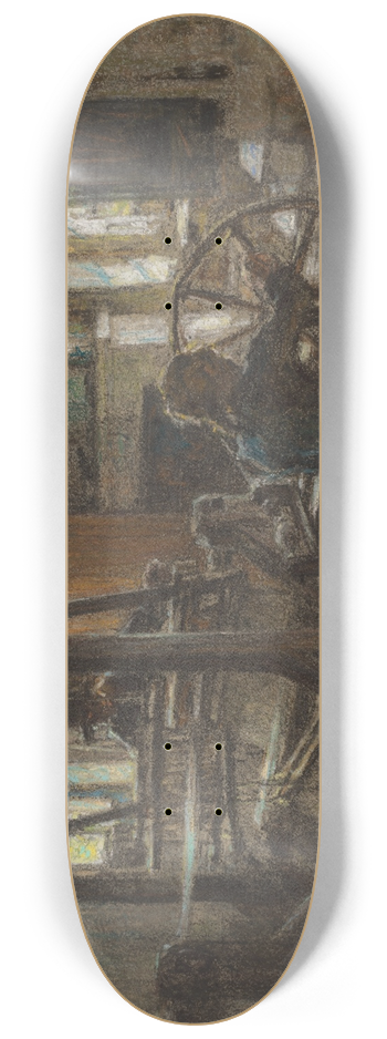 Lon Augustin Lhermitte - The Weavers Cottage 8.25 inch art skate deck