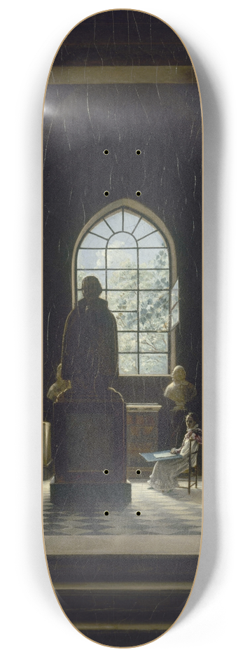 Lon-Mathieu Cochereau - La Salle du XVIIe sicle au muse des Monuments Franais 8.25 inch art skate deck