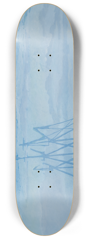 Lon Spilliaert - Chalutier sur la mer 8.25 inch art skate deck