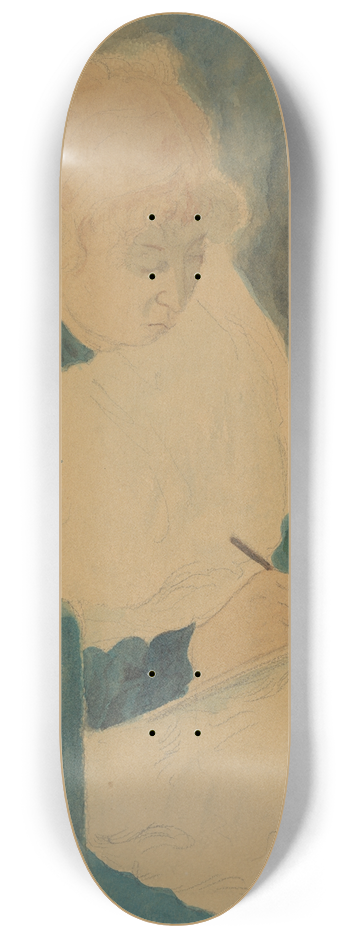 Lon Spilliaert - De briefschrijfster 8.25 inch art skate deck