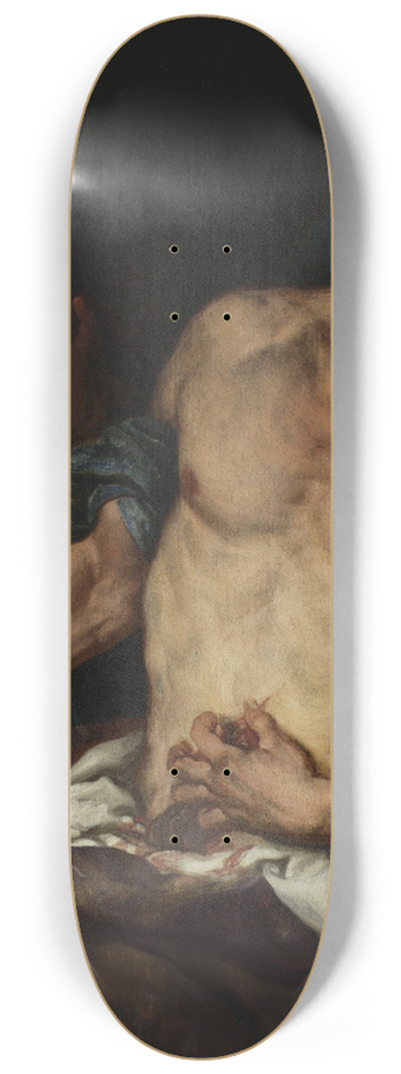Johann Carl Loth - The death of Cato 8.25 inch art skate deck