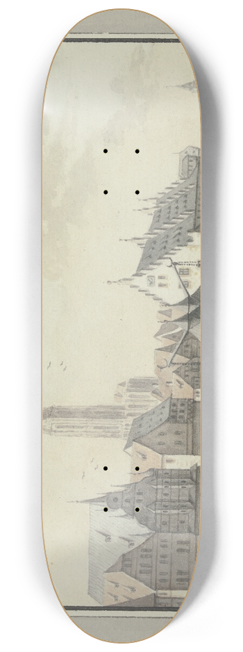 Johann Caspar Zehender - Der Straburger Kranen 8.25 inch art skate deck