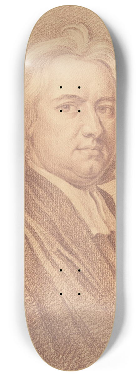 Johann Daniel Preissler - Portrait of a Clergyman or a Jurist 8.25 inch art skate deck