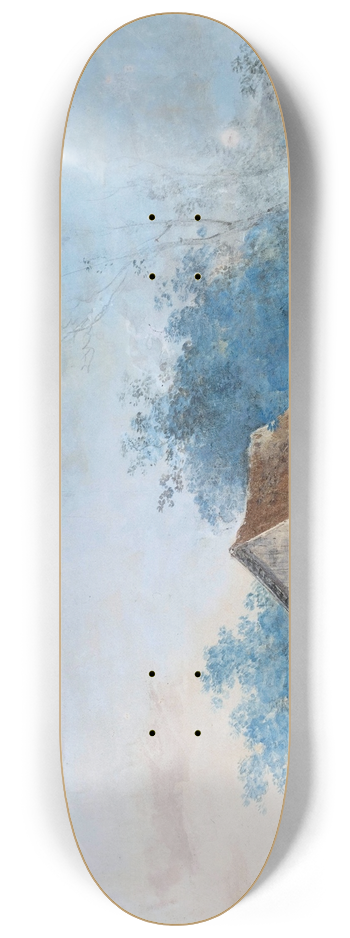 Louis Gabriel Moreau - Landscape 8.25 inch art skate deck