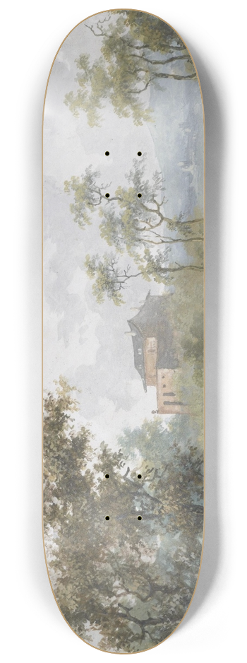 Louis Gabriel Moreau - The Rustic River Ford 8.25 inch art skate deck