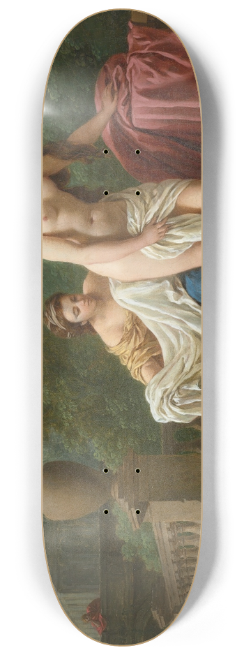 Louis-Jean-Franois Lagrene - David and Bathsheba 8.25 inch art skate deck
