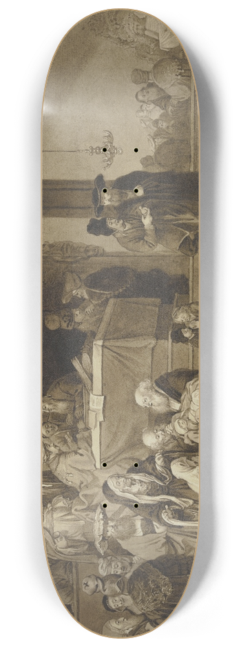 Johann Ernst Constantin Plesch - Die Darstellung im Tempel 8.25 inch art skate deck