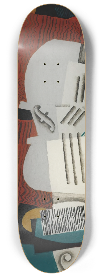 Louis Marcoussis - Verre Et Violon 8.25 inch art skate deck