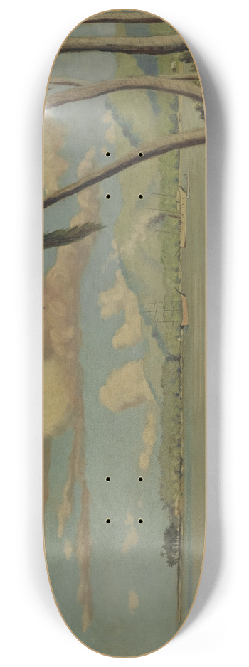 Louis Michel Eilshemius - Beach at Apia,Samoa 8.25 inch art skate deck
