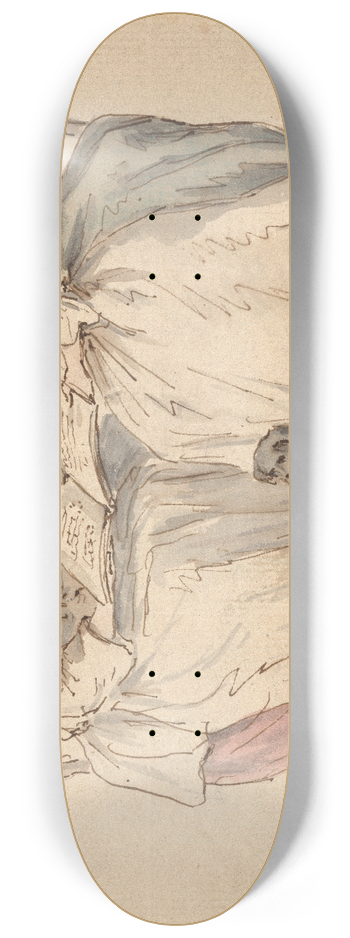 Louis Philippe Boitard - Three Seated Ladies 8.25 inch art skate deck