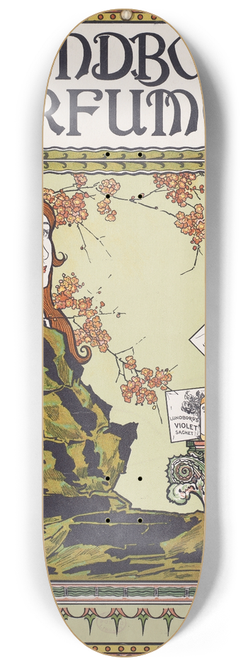 Louis Rhead - Lundborgs perfumes 8.25 inch art skate deck