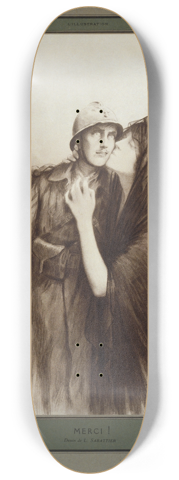 Louis Rmy Sabattier - Merci! 8.25 inch art skate deck