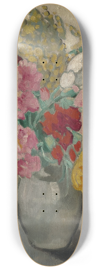 Louis Valtat - Vase avec bouquet de fleurs 8.25 inch art skate deck