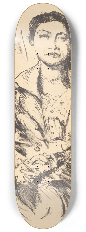 Lovis Corinth - Anneliese Halbe 8.25 inch art skate deck