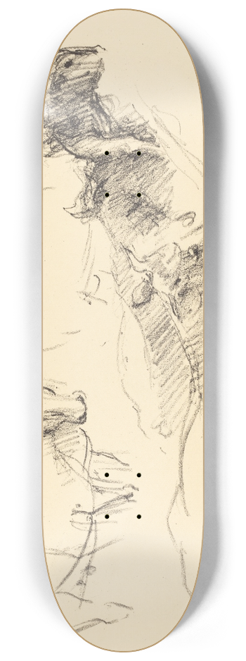 Lovis Corinth - Cows (Khe) 8.25 inch art skate deck