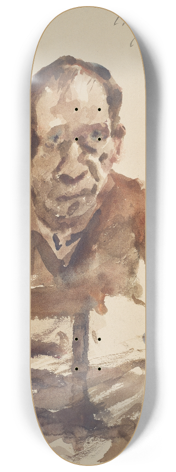 Lovis Corinth - Self-Portrait 8.25 inch art skate deck