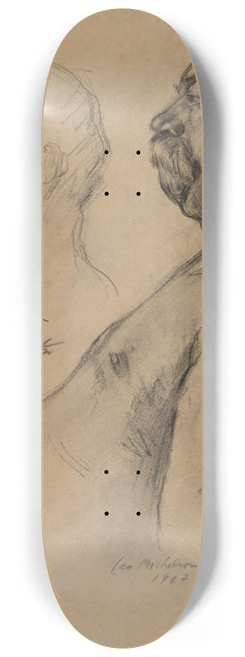 Lovis Corinth - Studies of an Old Man 8.25 inch art skate deck