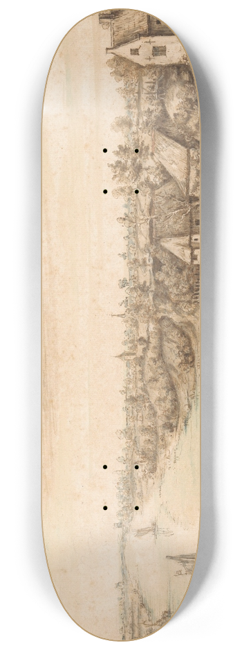 Lucas van Uden - Rivierlandschap 8.25 inch art skate deck