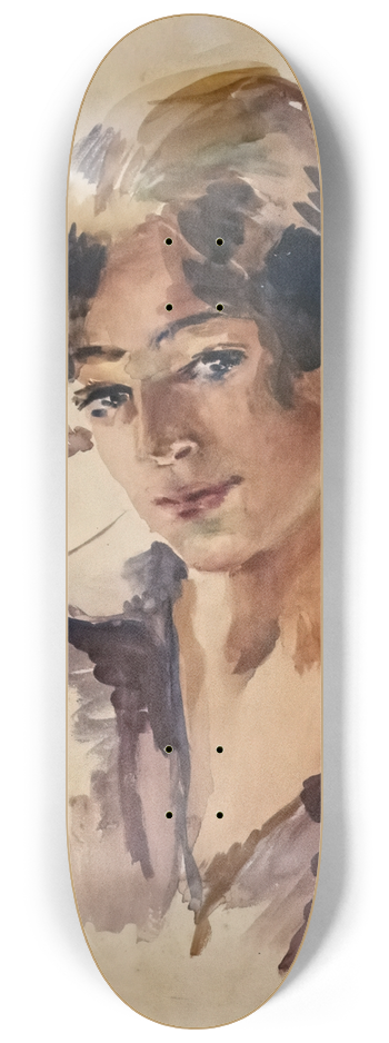 Luce Boyals - Female bust 8.25 inch art skate deck