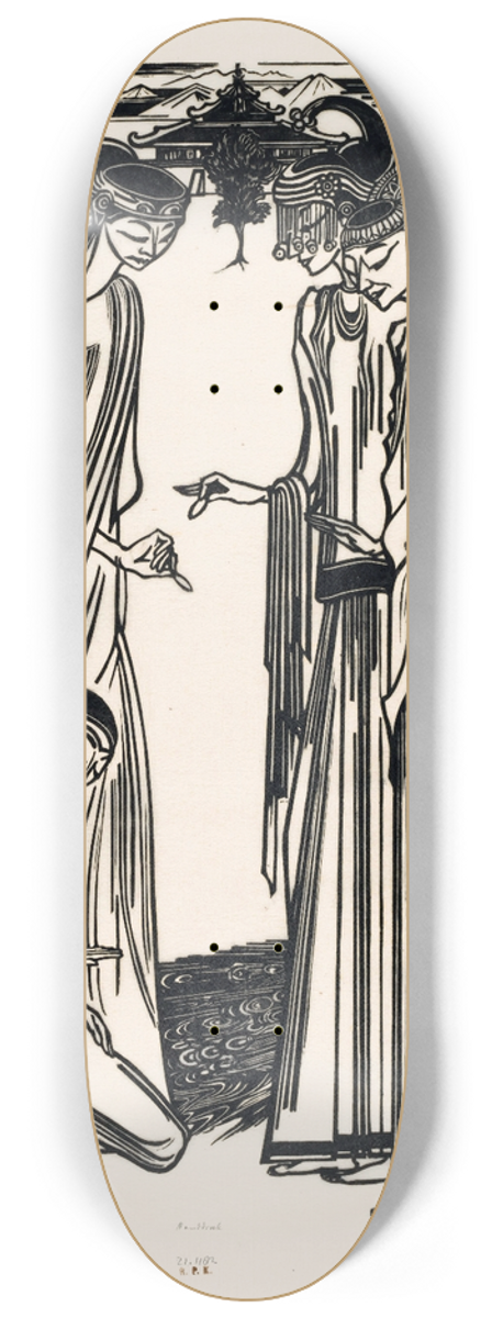 Johannes Frederik Engelbert ten Klooster - De aalmoes 8.25 inch art skate deck