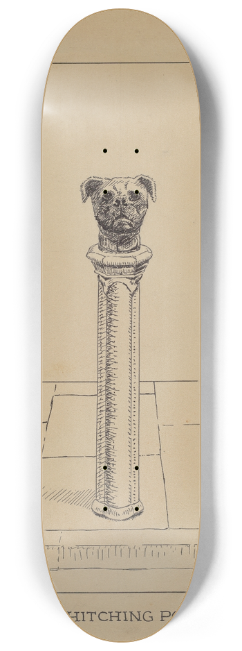 Lucien Verbeke - Cast Iron Hitching Post 8.25 inch art skate deck