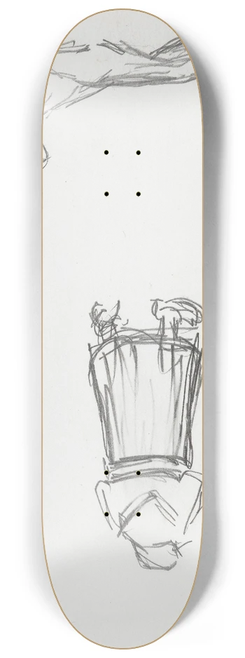 Ludvig Karsten - Figurstudier 8.25 inch art skate deck