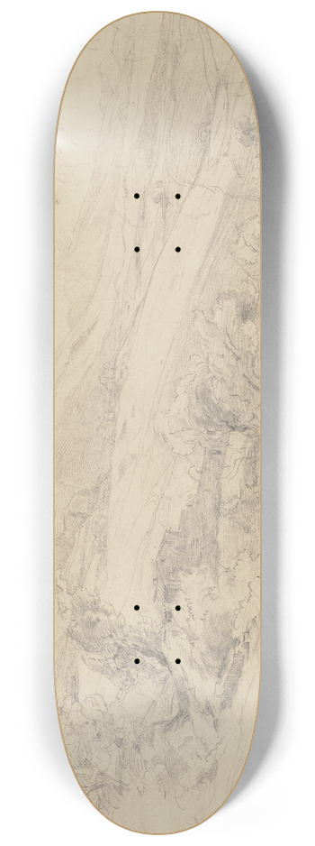 Ludwig Metz - Olevano, Monte Serone 8.25 inch art skate deck