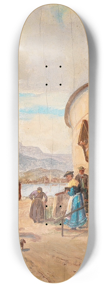 Ludwig Mller-Cornelius - Nach dem Kirchgang 8.25 inch art skate deck