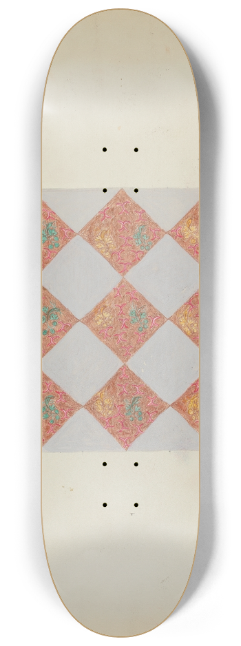 Mabel Ritter - Patchwork Square 8.25 inch art skate deck