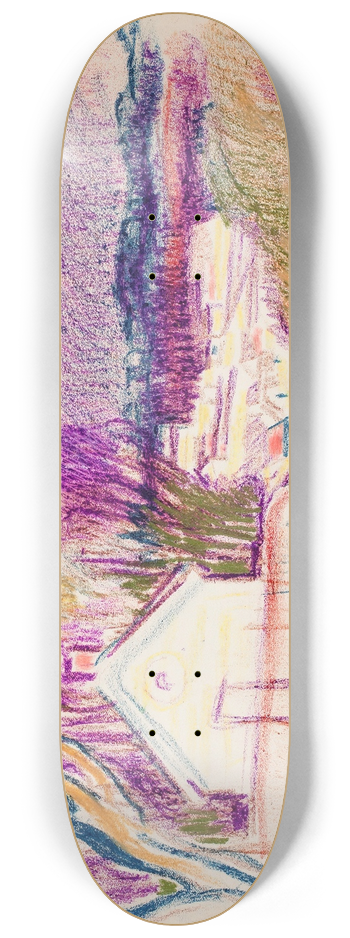 Magnus Enckell - Maisema, tie, taloja 8.25 inch art skate deck