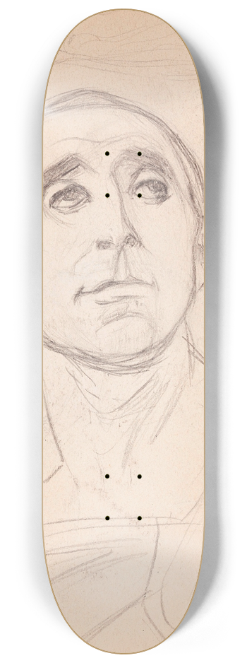 Magnus Enckell - Miehen p, luonnos 8.25 inch art skate deck